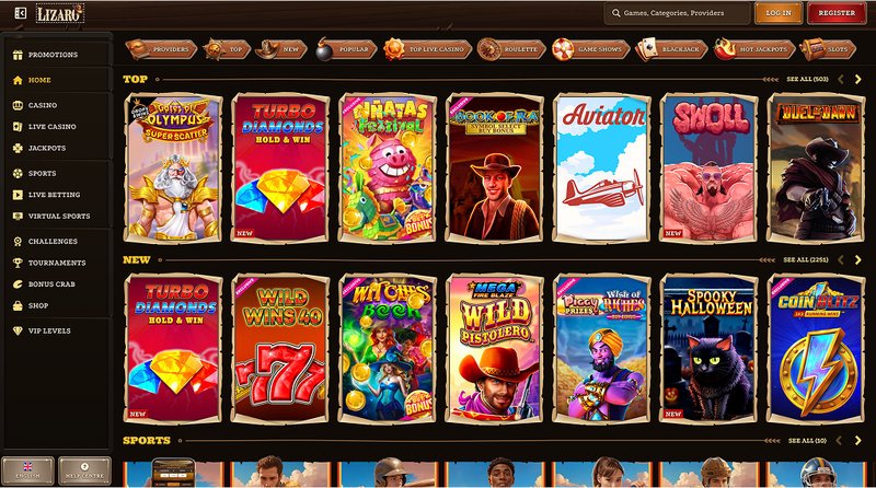 Overview of casino lizaro